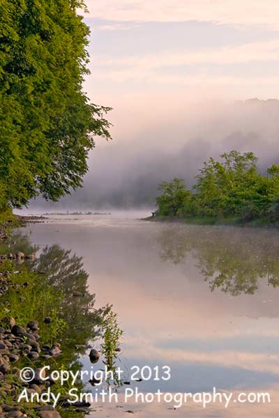 Early Morning on the Delaware from Drftstone Campground
